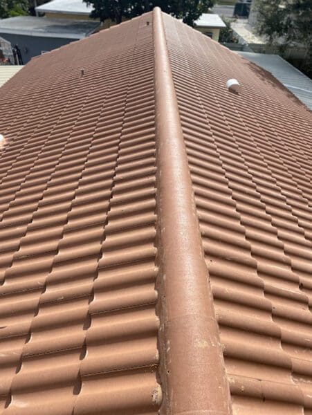 Large tile roof