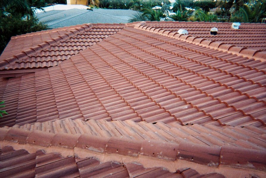 red roof tile
