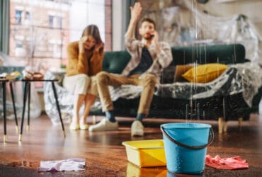 Roof is Leaking, Pipe Rupture at Home, Angry Couple Calling for help