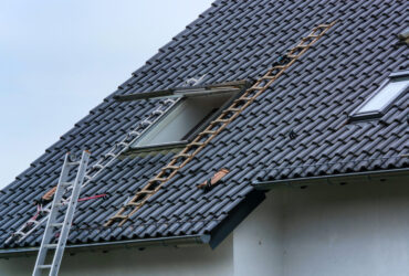 newly replaced roof of a residential roof