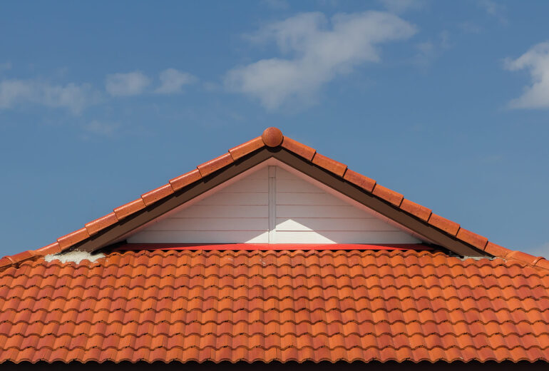red rooftop of a house in Florida